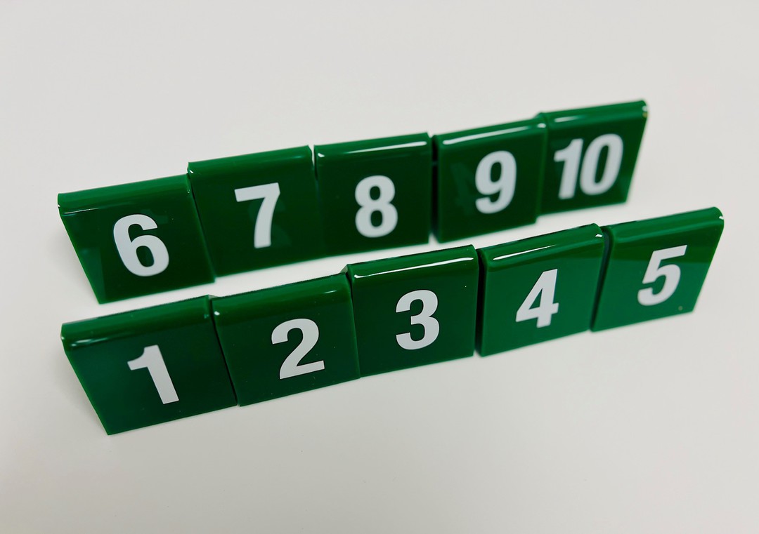 Green Table Numbers 1-10 image 2